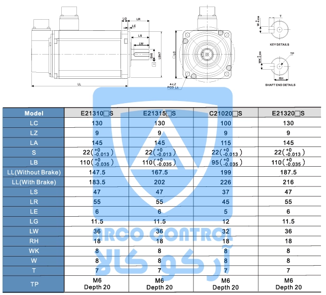 ابعاد 21310-e21315-e21020-e21320