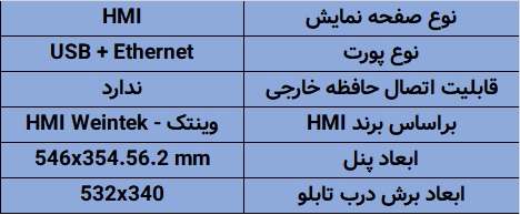 مشخصات کامل HMI وینتک مدل cMT-SVR-100
