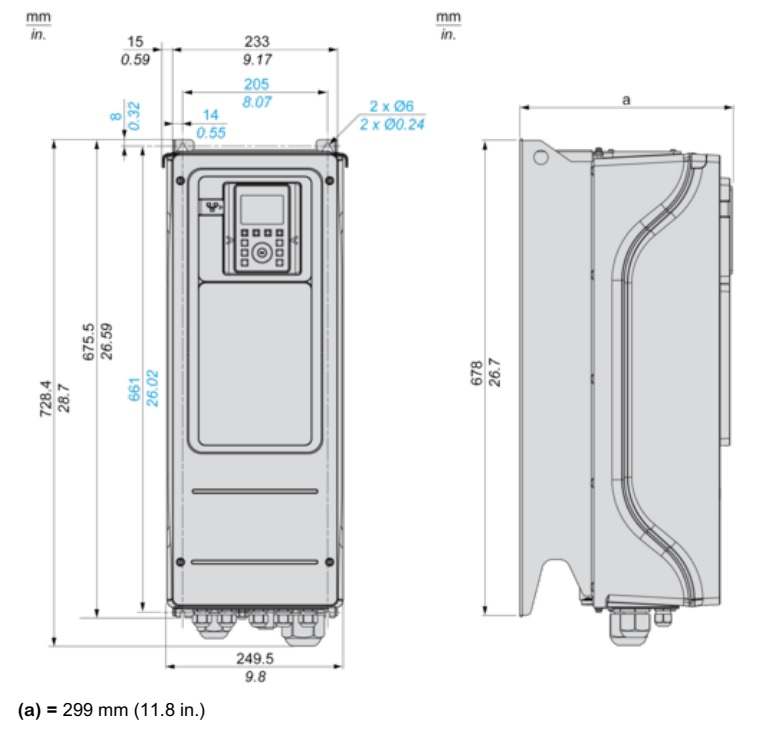 ATV650D18N4 ابعاد