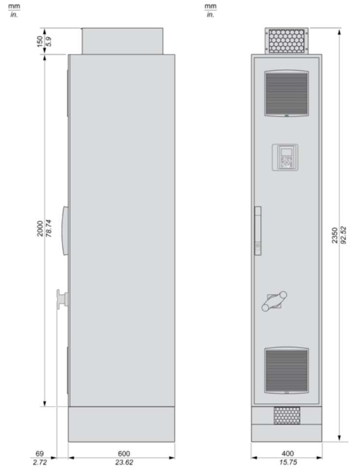 ATV950C11N4F ابعاد
