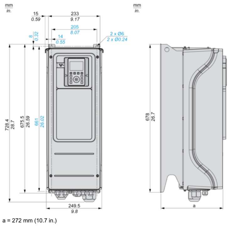 ATV950U15N4 ابعاد