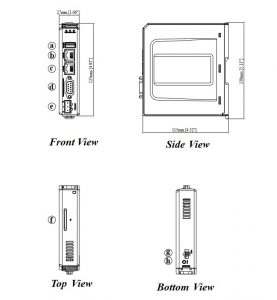 ابعاد HMI وینتک مدل cMT-SVR-200