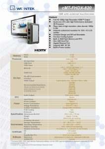 مشخصات HMI وینتک مدل cMT-FHDX-820