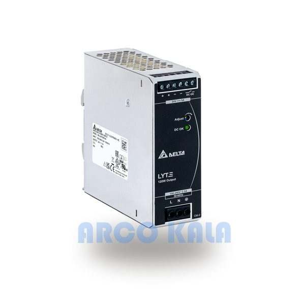 منبع تغذیه 24 ولت دلتا مدل DRL-24V120W1AA